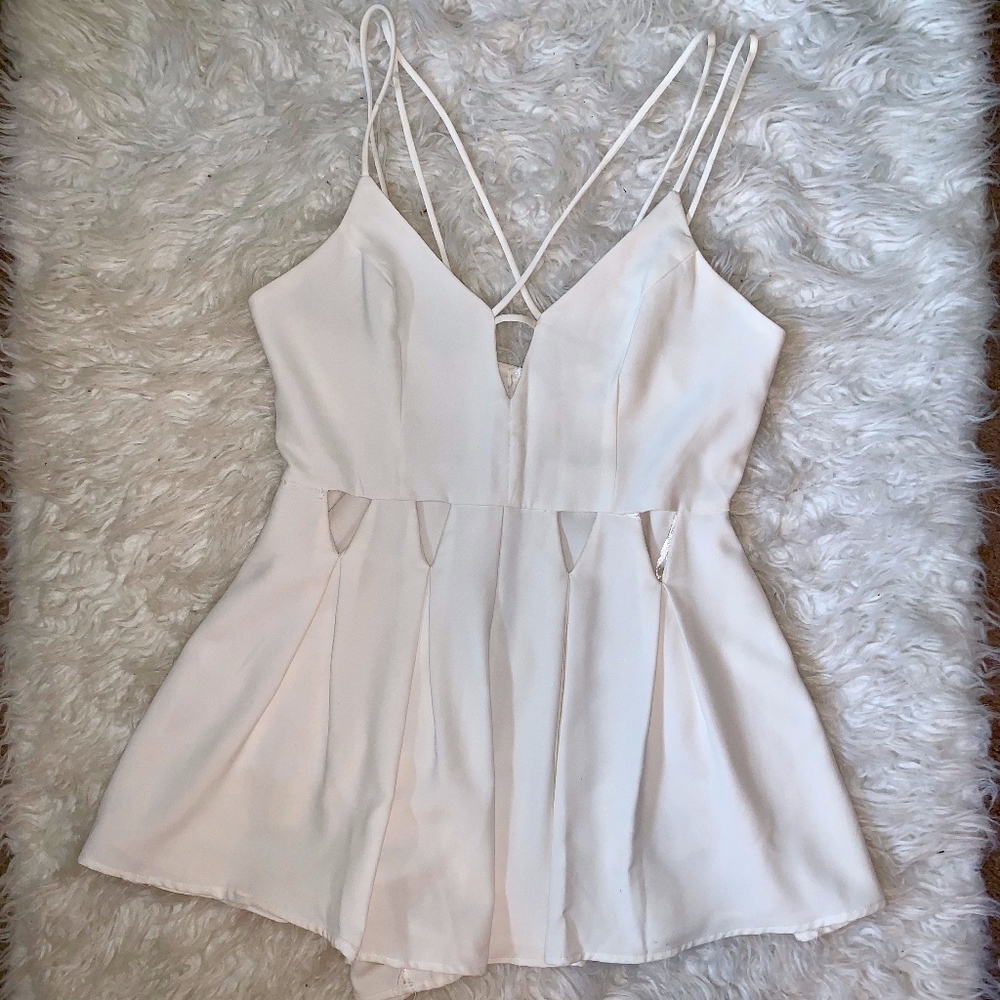 Here Comes The Sun White Romper